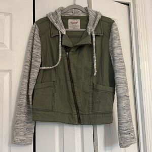 Mossimo Green Denim Zip Up Jacket